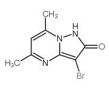 3-bromo-5,7-dimethyl-1H-pyrazolo[1,5-a]pyrimidin-2-one结构式