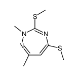 2,7-dimethyl-3,5-bis(methylsulfanyl)-1,2,4-triazepine Structure