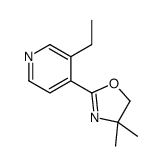 2-(3-ethylpyridin-4-yl)-4,4-dimethyl-5H-1,3-oxazole结构式