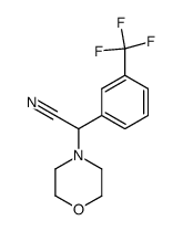 α-(α,α,α-trifluoro-m-tolyl)-4-morpholineacetonitrile结构式