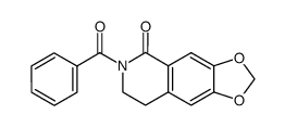 6-benzoyl-7,8-dihydro-6H-[1,3]dioxolo[4,5-g]isoquinolin-5-one Structure