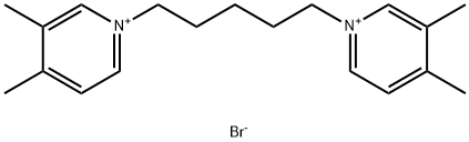 1,1'-pentamethylenebis(3,4-dimethylpyridinium bromide) Structure