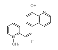 5-[(E)-2-(1-methyl-2H-pyridin-2-yl)ethenyl]quinolin-8-ol Structure