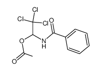 2-acetoxy-2-benzoylamino-1,1,1-trichloro-ethane Structure