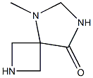 5-Methyl-2,5,7-triazaspiro[3.4]octan-8-one结构式