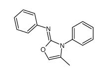 4-methyl-N,3-diphenyl-1,3-oxazol-2-imine结构式