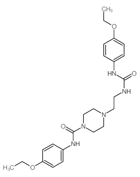 1-Piperazinecarboxamide,N-(4-ethoxyphenyl)-4-[2-[[[(4-ethoxyphenyl)amino]carbonyl]amino]ethyl]- Structure