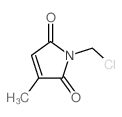1H-Pyrrole-2,5-dione,1-(chloromethyl)-3-methyl-结构式