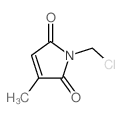 1H-Pyrrole-2,5-dione,1-(chloromethyl)-3-methyl- Structure