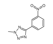 2-methyl-5-(3-nitrophenyl)-2H-tetrazole Structure