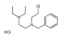 benzyl-(2-chloroethyl)-[2-(diethylamino)ethyl]azanium,chloride Structure