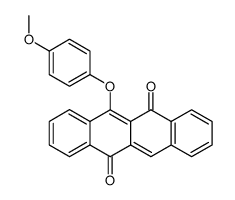 6-(4-methoxyphenoxy)tetracene-5,11-dione结构式