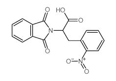 2-(1,3-dioxoisoindol-2-yl)-3-(2-nitrophenyl)propanoic acid Structure