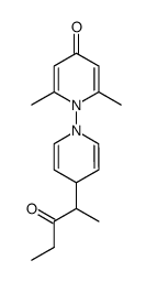 2,6-dimethyl-4'-(3-oxopentan-2-yl)-4H,4'H-[1,1'-bipyridin]-4-one结构式