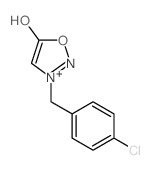 1,2,3-Oxadiazolium,3-[(4-chlorophenyl)methyl]-5-hydroxy-, inner salt结构式