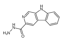 9H-pyrido[3,4-b]indole-3-carboxylic acid hydrazide Structure