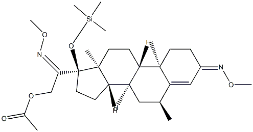 21-Acetoxy-6α-methyl-17-[(trimethylsilyl)oxy]pregn-4-ene-3,20-dione bis(O-methyl oxime) picture