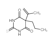 4,6(1H,5H)-Pyrimidinedione,dihydro-5-(1-methylethenyl)-5-propyl-2-thioxo- picture