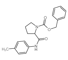 benzyl 2-[(4-methylphenyl)carbamoyl]pyrrolidine-1-carboxylate structure