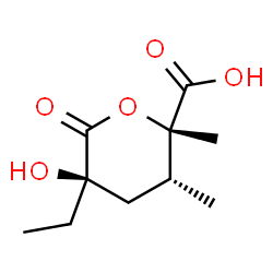 D-xylo-Hexaric acid, 3,4-dideoxy-2-C-ethyl-4-methyl-5-C-methyl-, 1,5-lactone (9CI)结构式