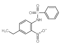 Benzenesulfonamide,N-(4-ethyl-2-nitrophenyl)-结构式