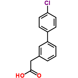 (4'-Chloro-3-biphenylyl)acetic acid Structure