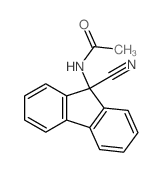 Acetamide,N-(9-cyano-9H-fluoren-9-yl)-结构式