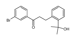 1-(3-bromophenyl)-3-(2-(2-hydroxypropan-2-yl)phenyl)propan-1-one结构式