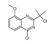 2-(2'-Chloroisopropyl)-4-chloro-8-methoxyquinazoline结构式