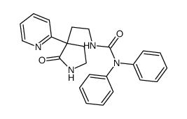 3-[2-(3,3-Diphenylureido)ethyl]-3-(2-pyridyl)-2-pyrrolidon结构式