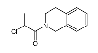 Isoquinoline, 2-(2-chloro-1-oxopropyl)-1,2,3,4-tetrahydro- (9CI)结构式