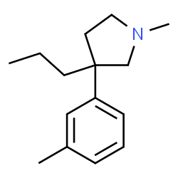 Pyrrolidine, 1-methyl-3-(3-methylphenyl)-3-propyl- (9CI) Structure