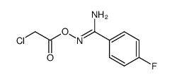 (Z)-N'-(2-chloroacetoxy)-4-fluorobenzimidamide Structure