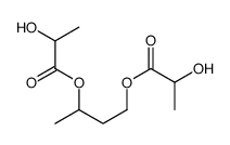3-(2-hydroxypropanoyloxy)butyl 2-hydroxypropanoate结构式