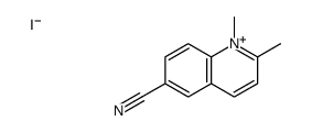 1,2-dimethylquinolin-1-ium-6-carbonitrile,iodide Structure