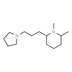 Piperidine, 1,2-dimethyl-6-[3-(1-pyrrolidinyl)propyl]- (9CI) picture