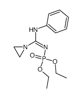 diethyl (aziridin-1-yl(phenylamino)methylene)phosphoramidate结构式