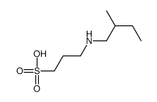 3-(2-methylbutylamino)propane-1-sulfonic acid Structure