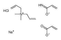 sodium,dimethyl-bis(prop-2-enyl)azanium,prop-2-enamide,prop-2-enoate,chloride结构式