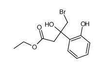 ethyl 4-bromo-3-hydroxy-3-(2-hydroxyphenyl)butyrate结构式