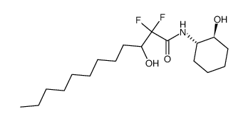 2,2-Difluoro-3-hydroxy-dodecanoic acid ((1S,2S)-2-hydroxy-cyclohexyl)-amide Structure