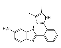 2-[2-(4,5-dimethyl-1H-imidazol-2-yl)phenyl]-3H-benzimidazol-5-amine结构式
