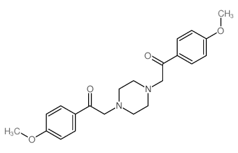 Ethanone,2,2'-(1,4-piperazinediyl)bis[1-(4-methoxyphenyl)- picture