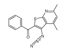 (3-azido-4,6-dimethylthieno[2,3-b]pyridin-2-yl)-phenylmethanone Structure