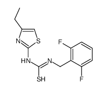 1-[(2,6-difluorophenyl)methyl]-3-(4-ethyl-1,3-thiazol-2-yl)thiourea Structure