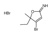 4-bromo-5-ethyl-5-methylfuran-2-imine,hydrobromide结构式