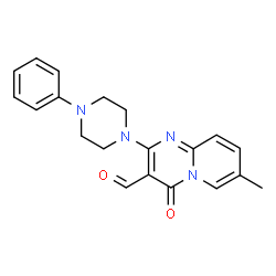 7-METHYL-4-OXO-2-(4-PHENYL-PIPERAZIN-1-YL)-4H-PYRIDO[1,2-A]PYRIMIDINE-3-CARBALDEHYDE Structure
