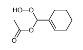 cyclohex-1-en-1-yl(hydroperoxy)methyl acetate Structure