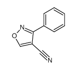 3-phenyl-isoxazole-4-carbonitrile结构式