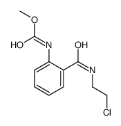 methyl [2-[(2-chloroethyl)aminocarbonyl]phenyl]carbamate structure